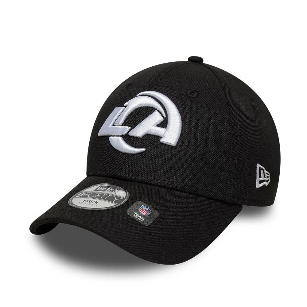 This is a LA Rams NFL Black 9FORTY Adjustable Cap 1