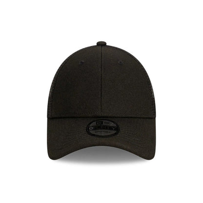 This is a New Era Blank Black 9FORTY Trucker Cap 2