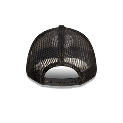 This is a New Era Blank Black 9FORTY Trucker Cap 5