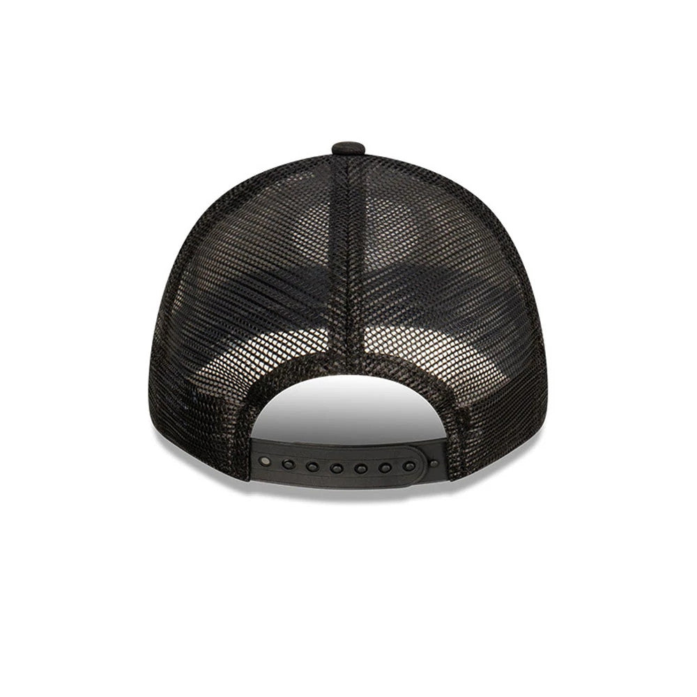 This is a New Era Blank Black 9FORTY Trucker Cap 5