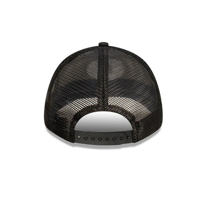 This is a New Era Blank Black 9FORTY Trucker Cap 5