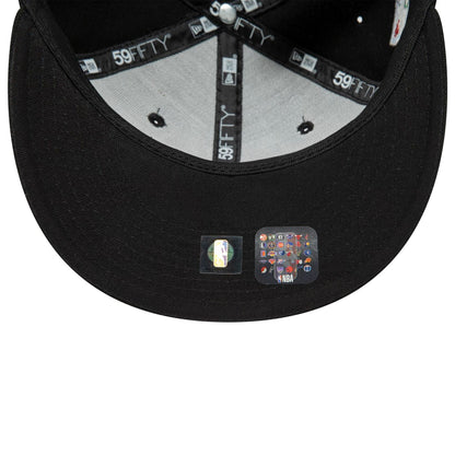 This is a Chicago Bulls Black State Black 59FIFTY Fitted Cap 7