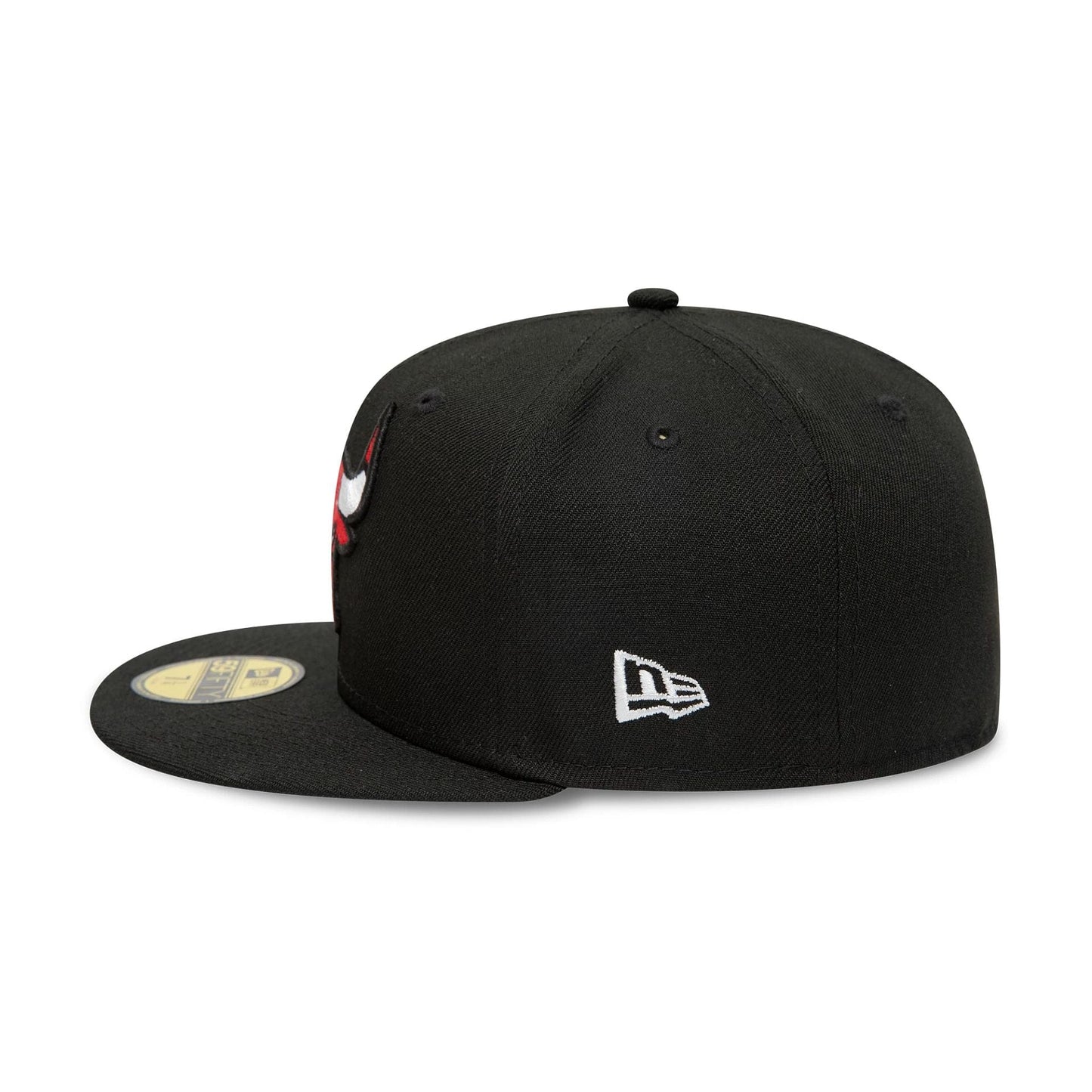 This is a Chicago Bulls Black State Black 59FIFTY Fitted Cap 6