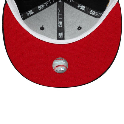 Pictured is this MLB Heart Chicago White Sox 59FIFTY Fitted cap in black. 2