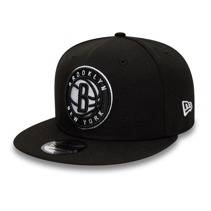 Pictured is this Brooklyn Nets NBA Black 9FIFTY Snapback Adjustable cap. 4