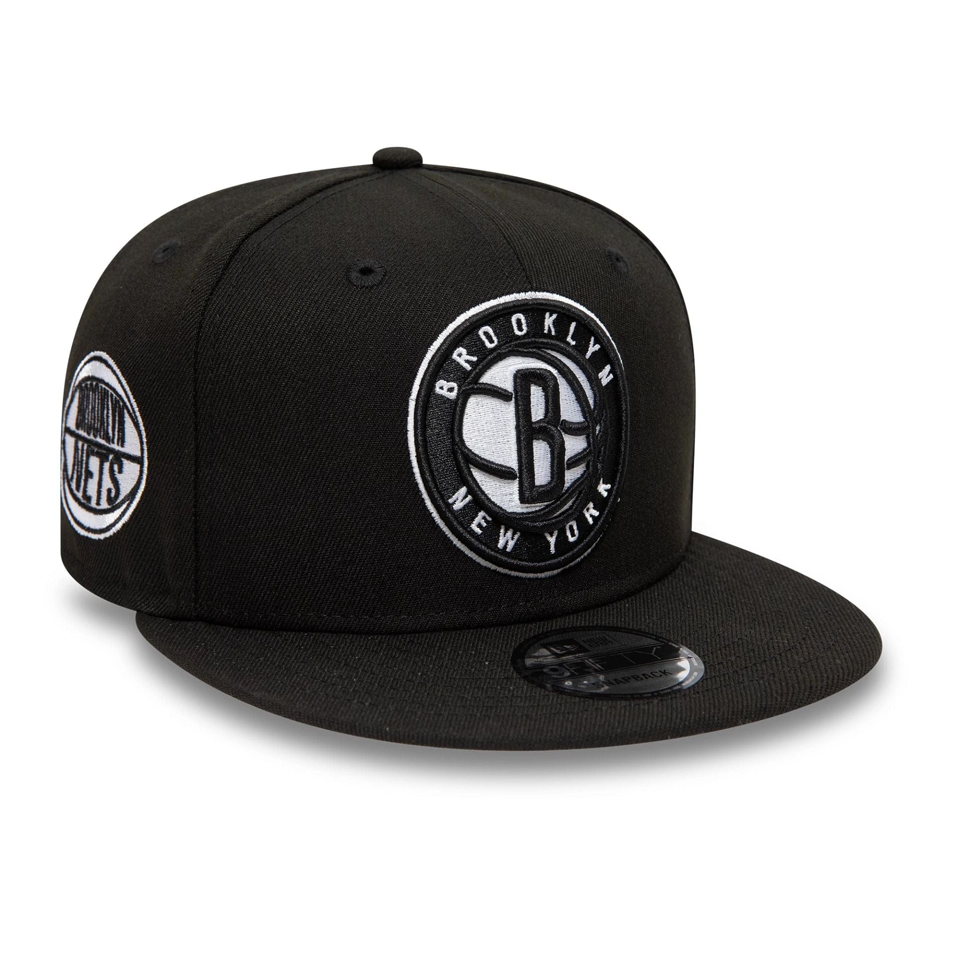 Pictured is this Brooklyn Nets NBA Black 9FIFTY Snapback Adjustable cap. 1