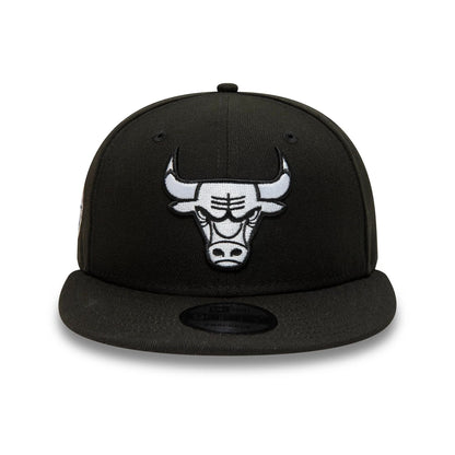 Pictured is this Chicago Bulls NBA Black 9FIFTY Snapback Adjustable cap. 3