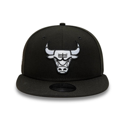 Pictured is this Chicago Bulls NBA Sidepatch Black 9FIFTY Snapback Adjustable cap. 3