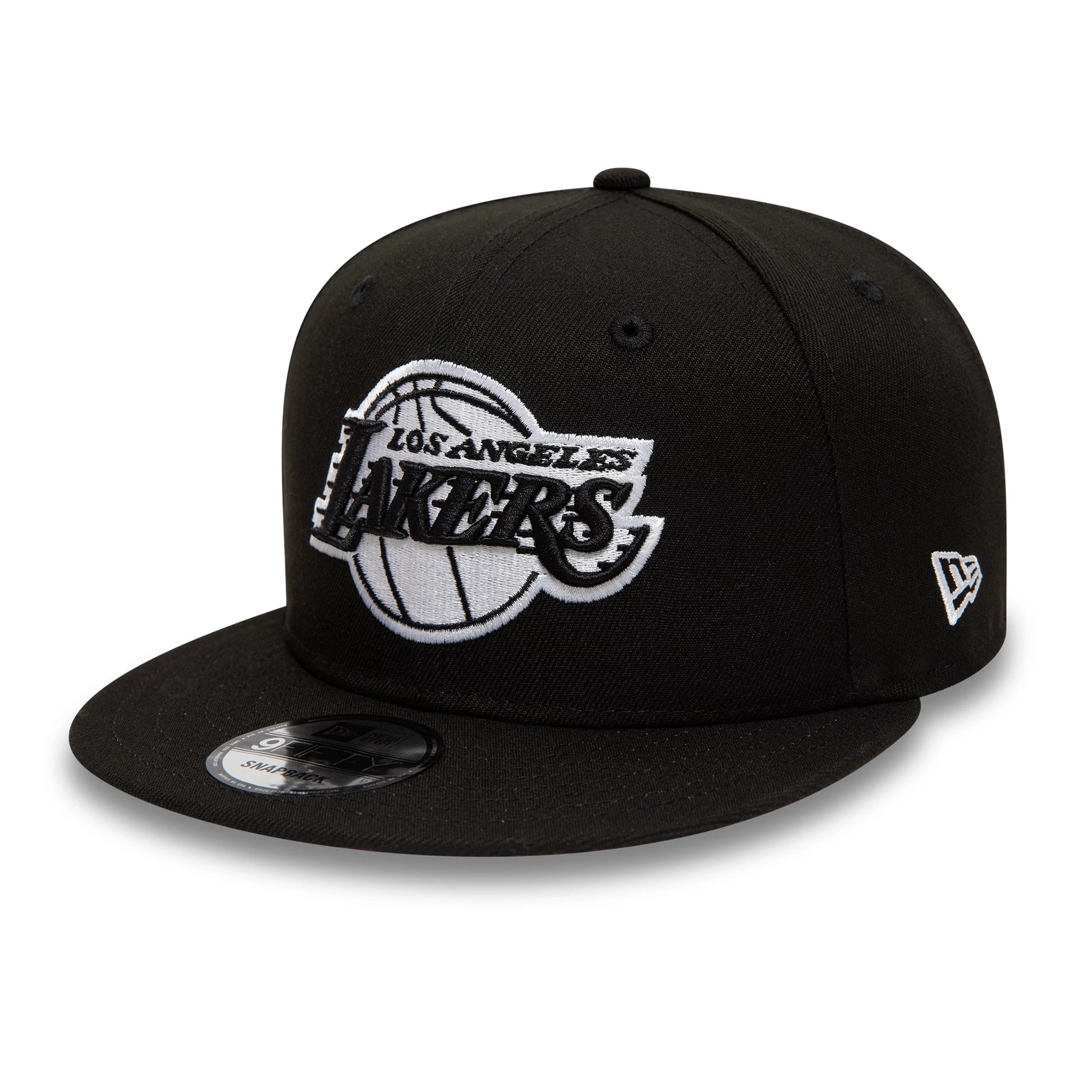 Pictured is this LA Lakers NBA Sidepatch Black 9FIFTY Snapback Adjustable cap. 4