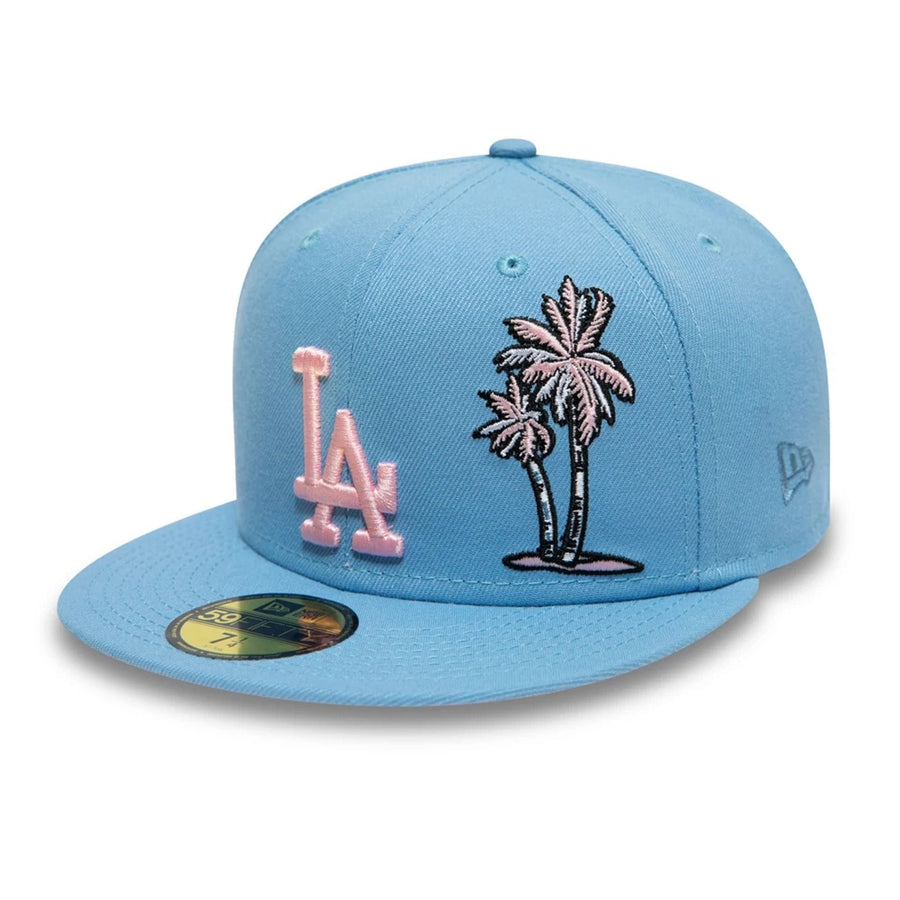 This is a LA Dodgers Palm Taco Blue 59FIFTY Cap 2