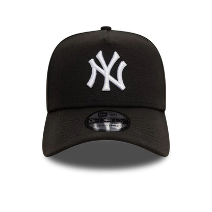 This is a New York Yankees Black White Black 9FORTY A-Frame Cap 2
