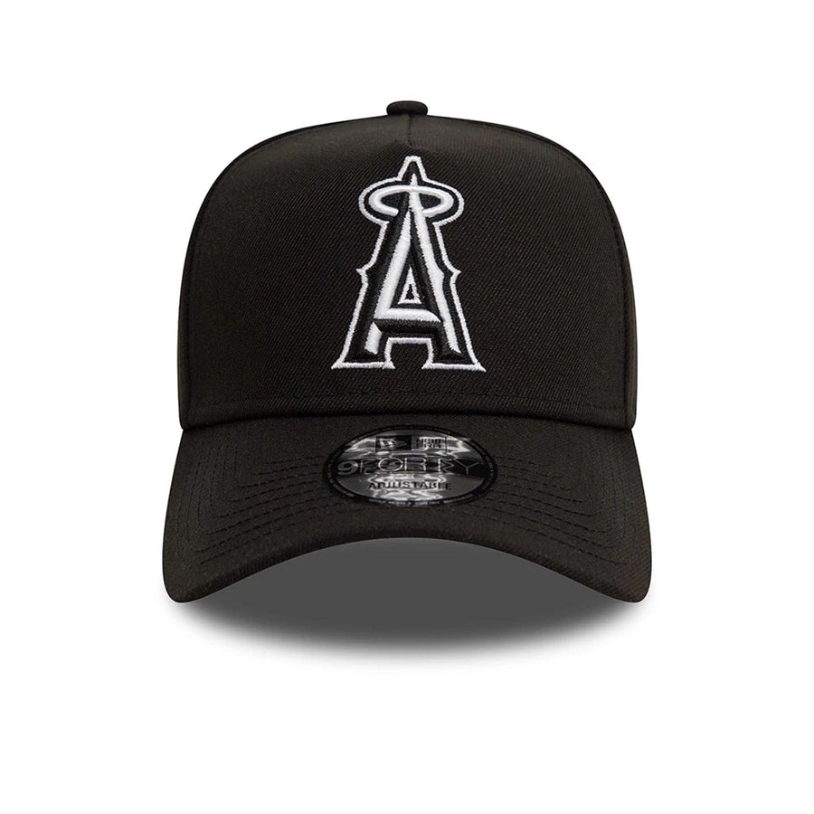 Pictured is this  LA Angels Black White Black 9FORTY A-Frame Cap 2