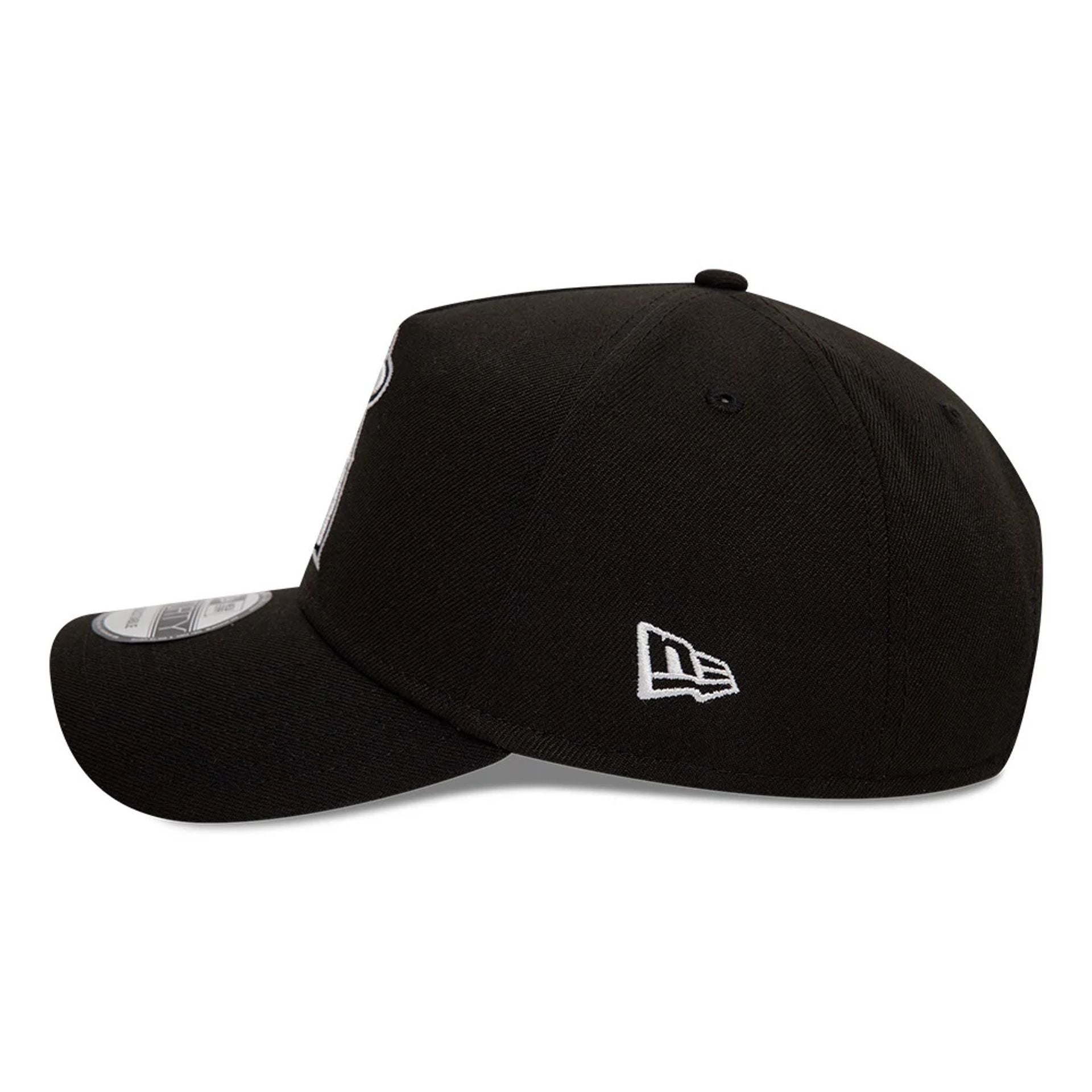Pictured is this  LA Angels Black White Black 9FORTY A-Frame Cap 4