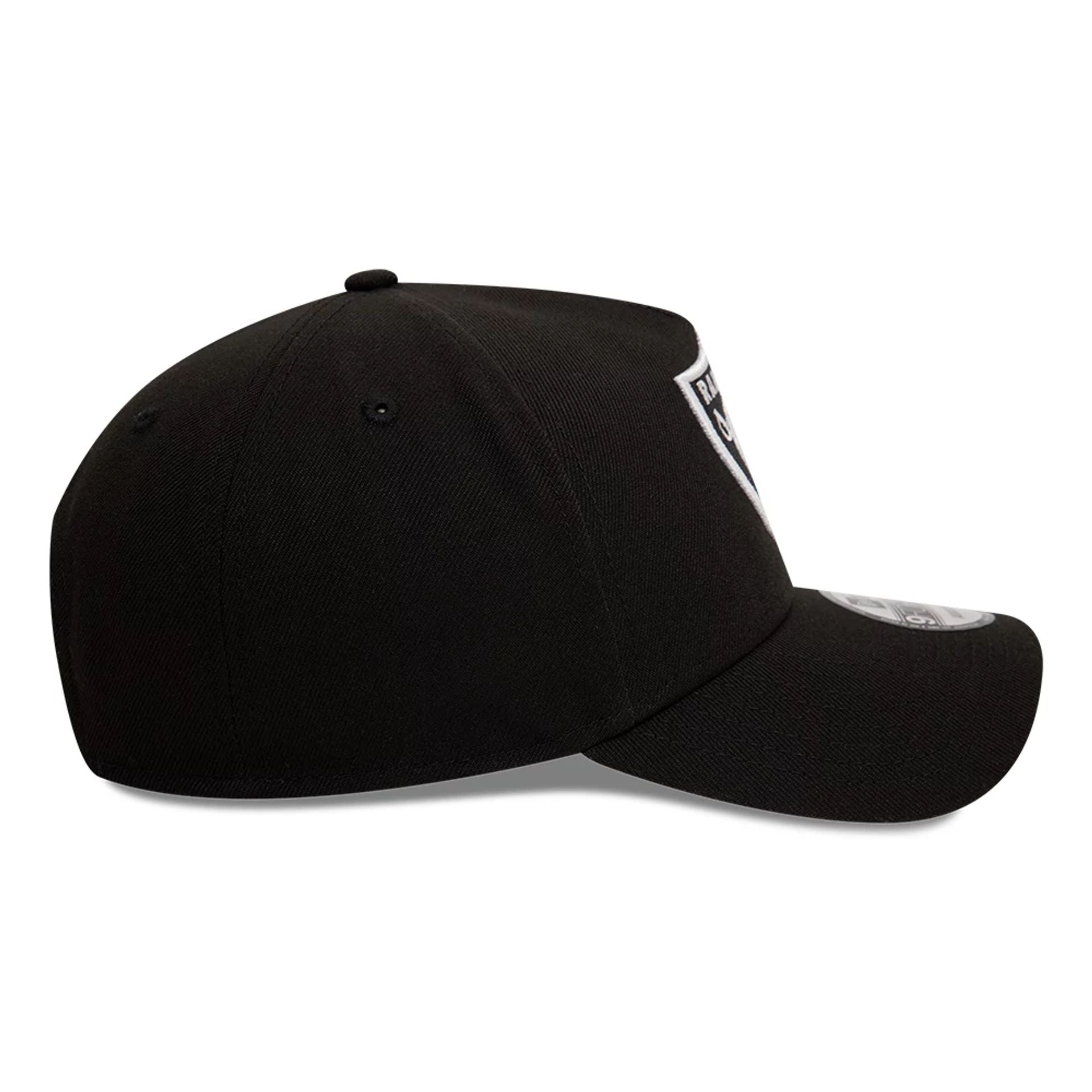 Pictured is this Las Vegas Raiders Black White Black 9FORTY A-Frame Cap 5