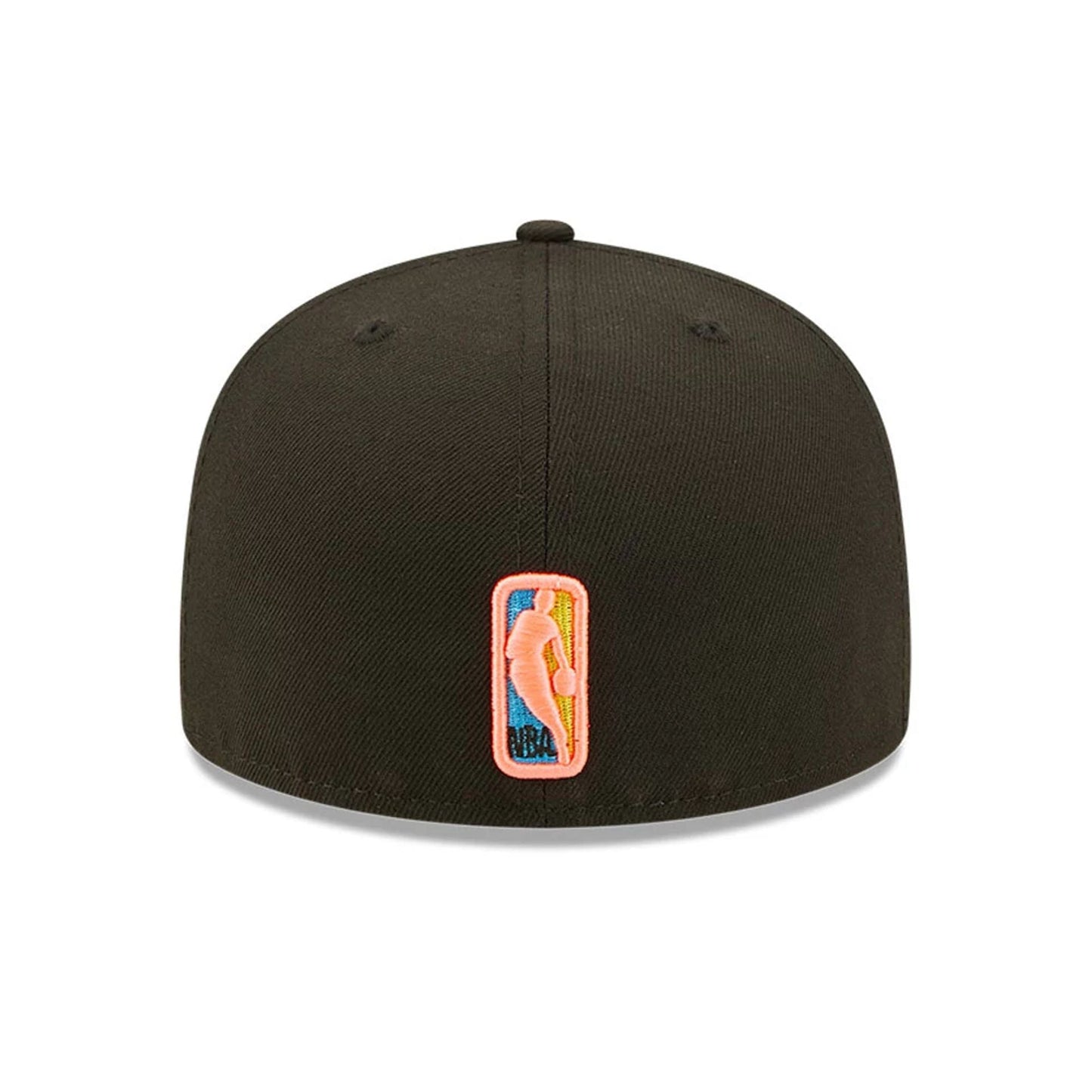 This is a Golden State Warriors Pink Glow Black 59FIFTY Fitted Cap 6