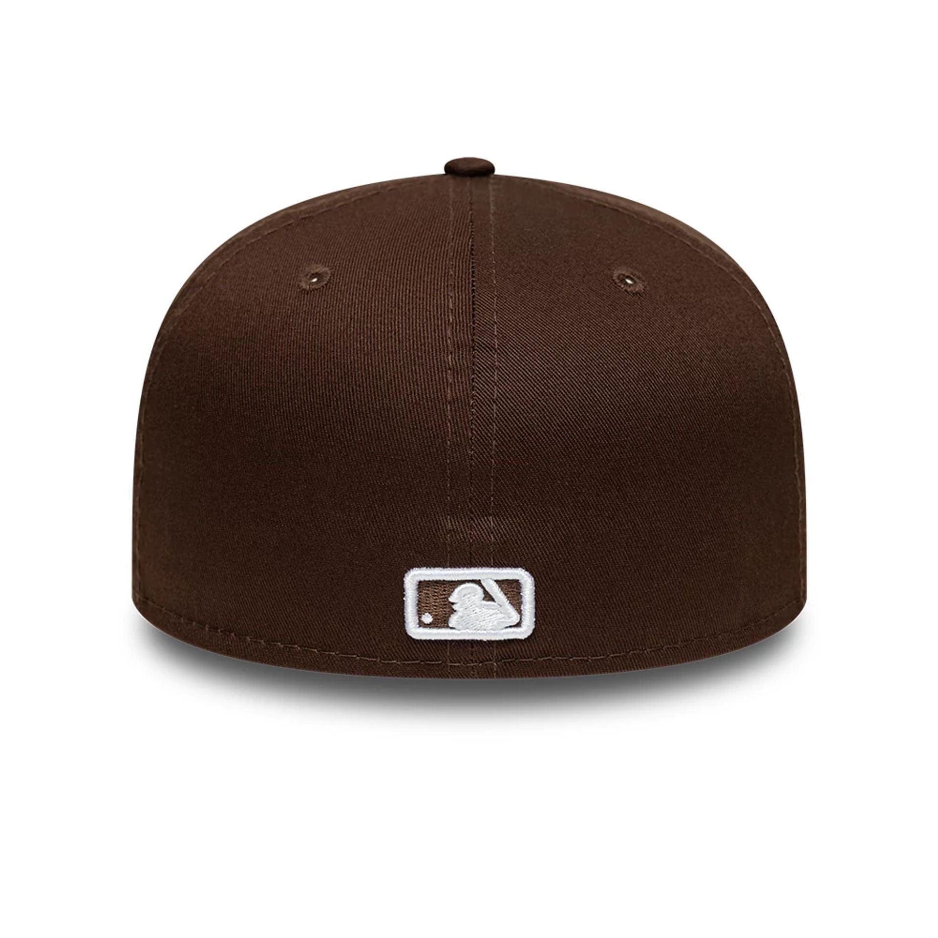 Pictured is this MLB Atlanta Braves 59FIFTY Fitted cap in dark brown. 5