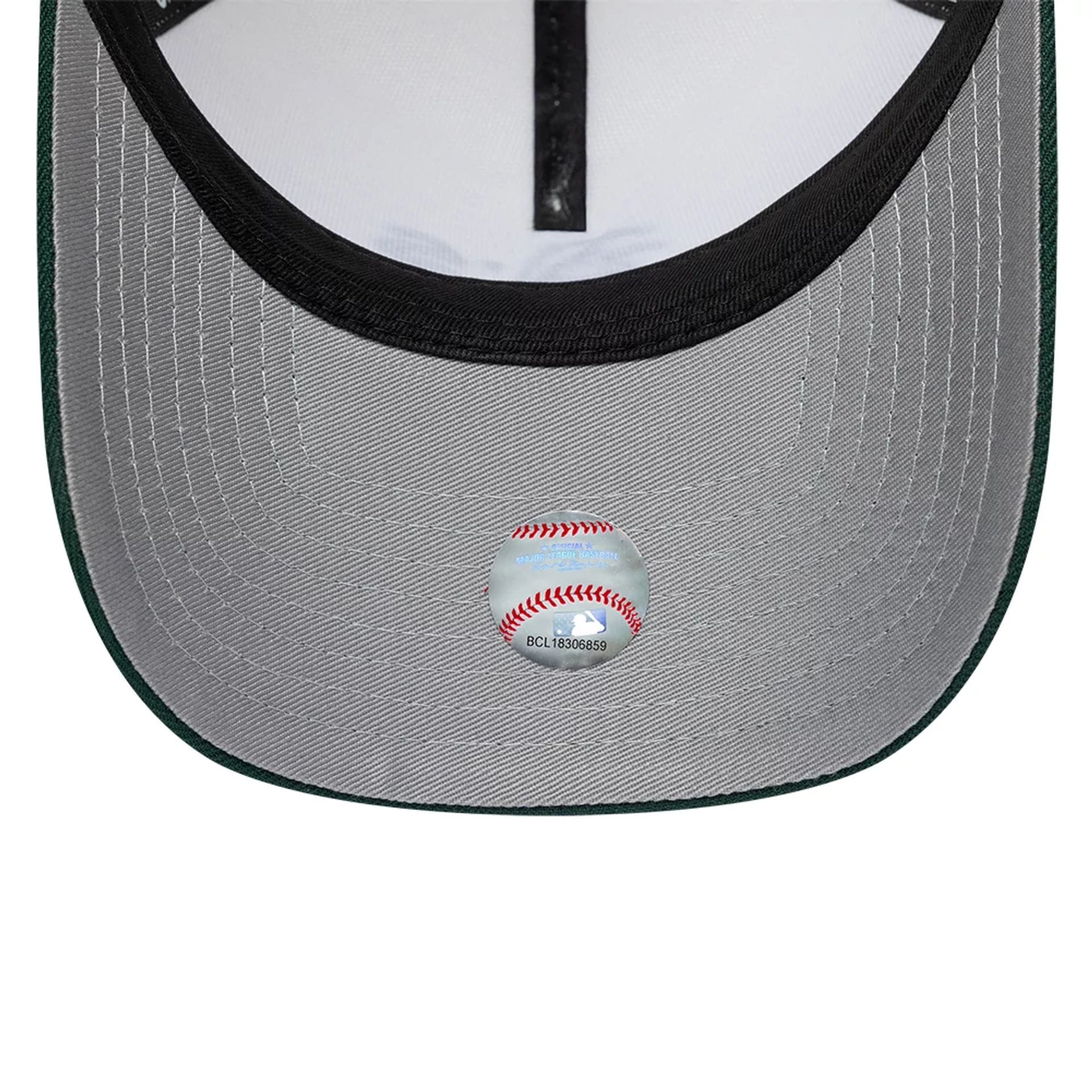 Pictured is this MLB Cooperstown Athletics 9FORTY A-Frame cap in white. 2