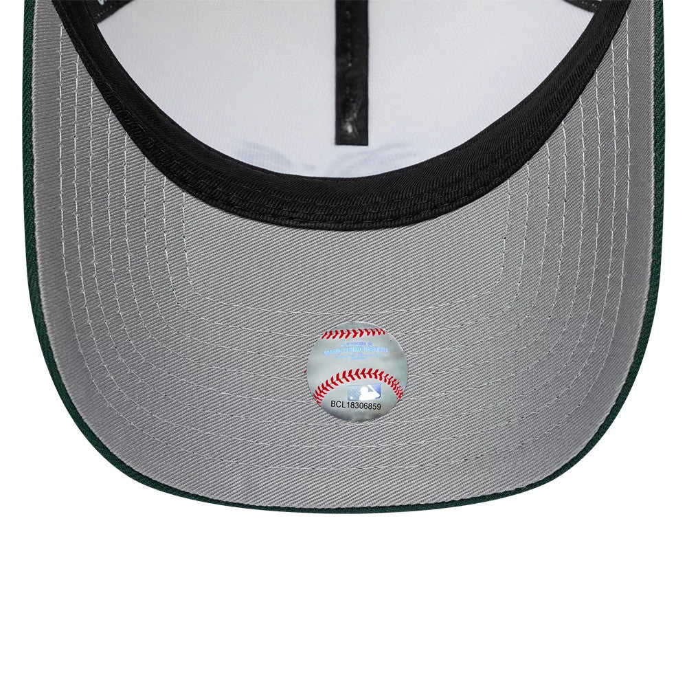 Pictured is this MLB Cooperstown Athletics 9FORTY A-Frame cap in white & grey. 2