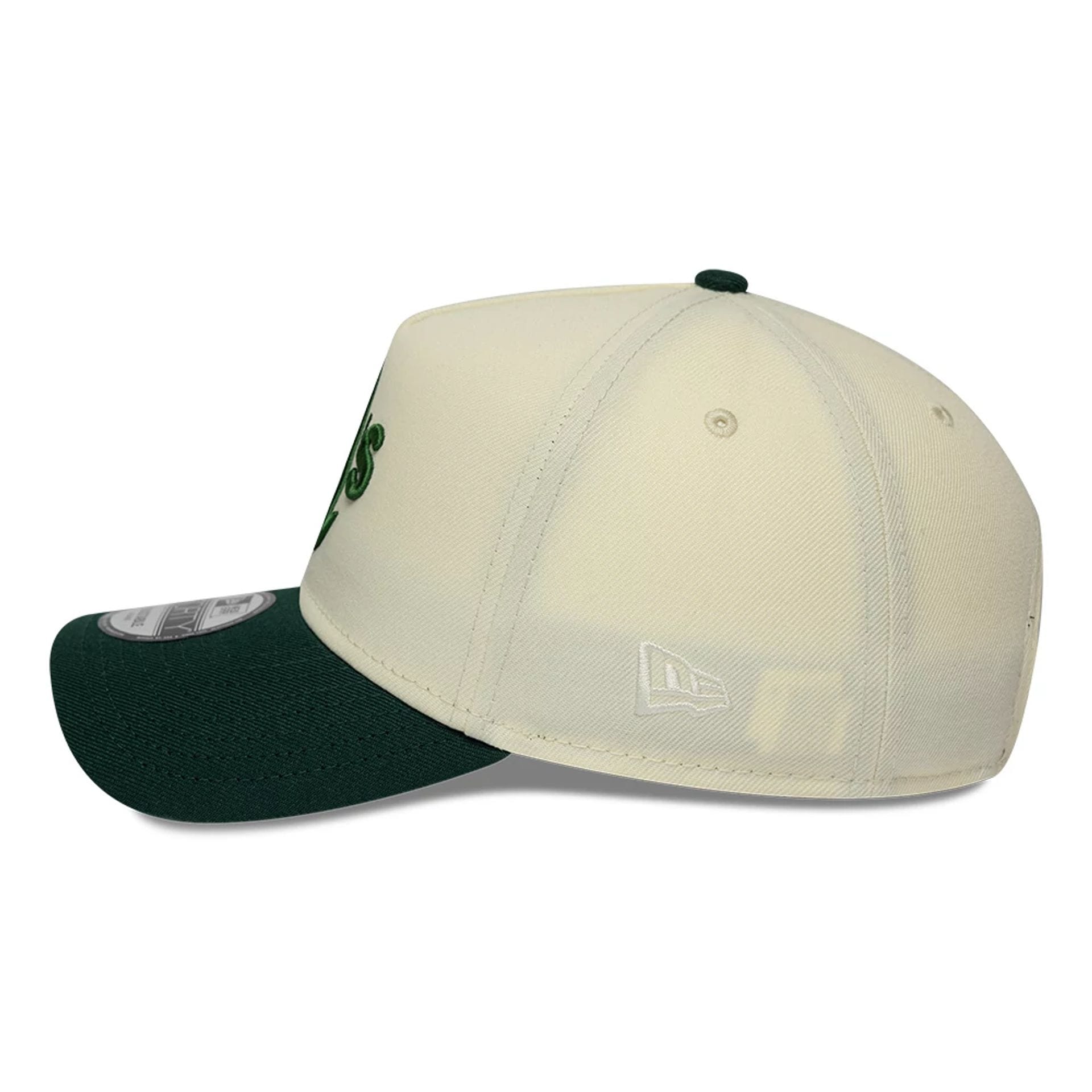 Pictured is this MLB Cooperstown Athletics 9FORTY A-Frame cap in white. 6