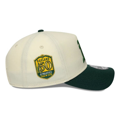 Pictured is this MLB Cooperstown Athletics 9FORTY A-Frame cap in white. 5