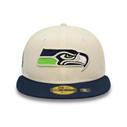 This is a Seattle Seahawks Chrome White 59FIFTY Fitted Cap 3