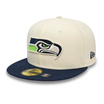 This is a Seattle Seahawks Chrome White 59FIFTY Fitted Cap 4