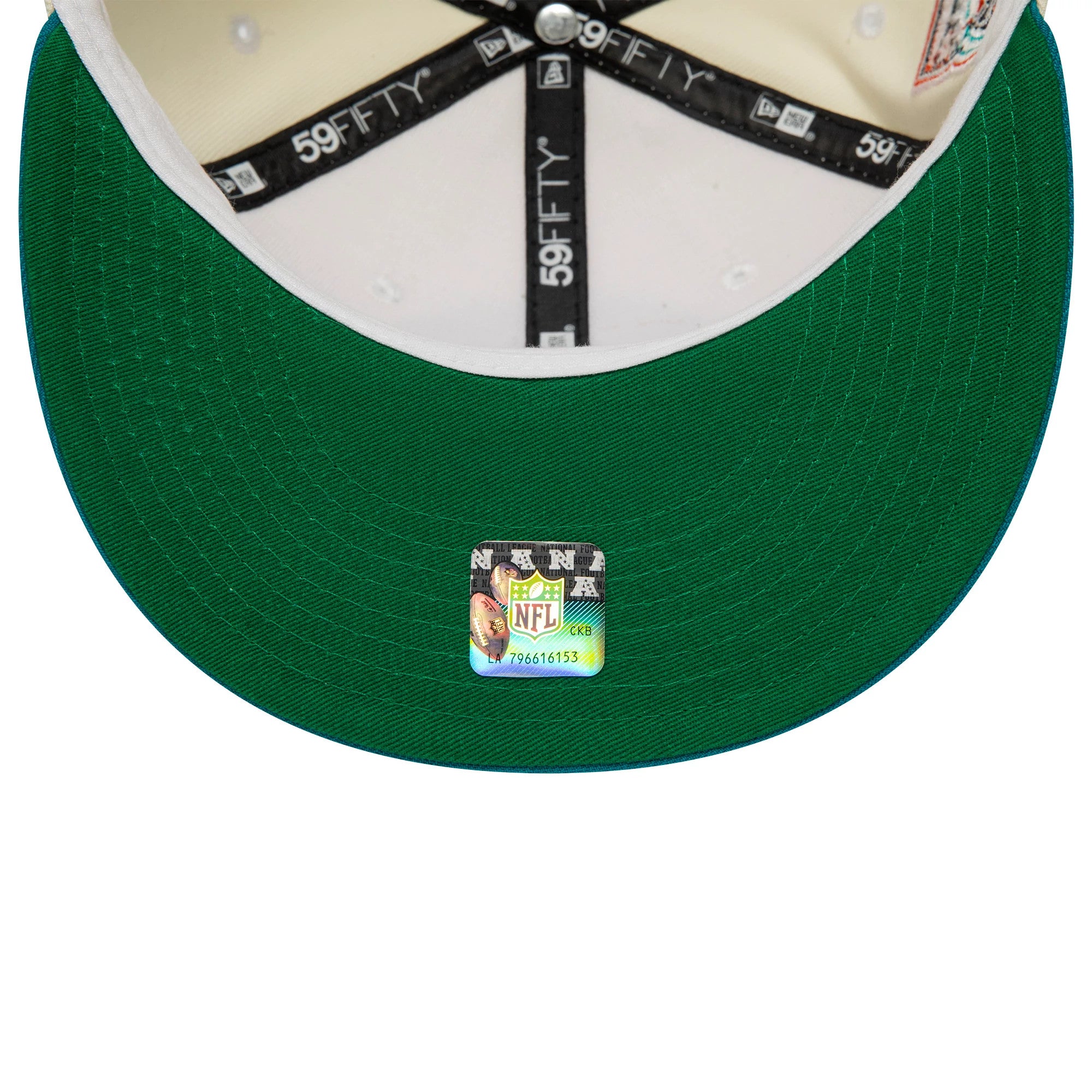 This is a Miami Dolphins City Connect White 59FIFTY Fitted Cap 2