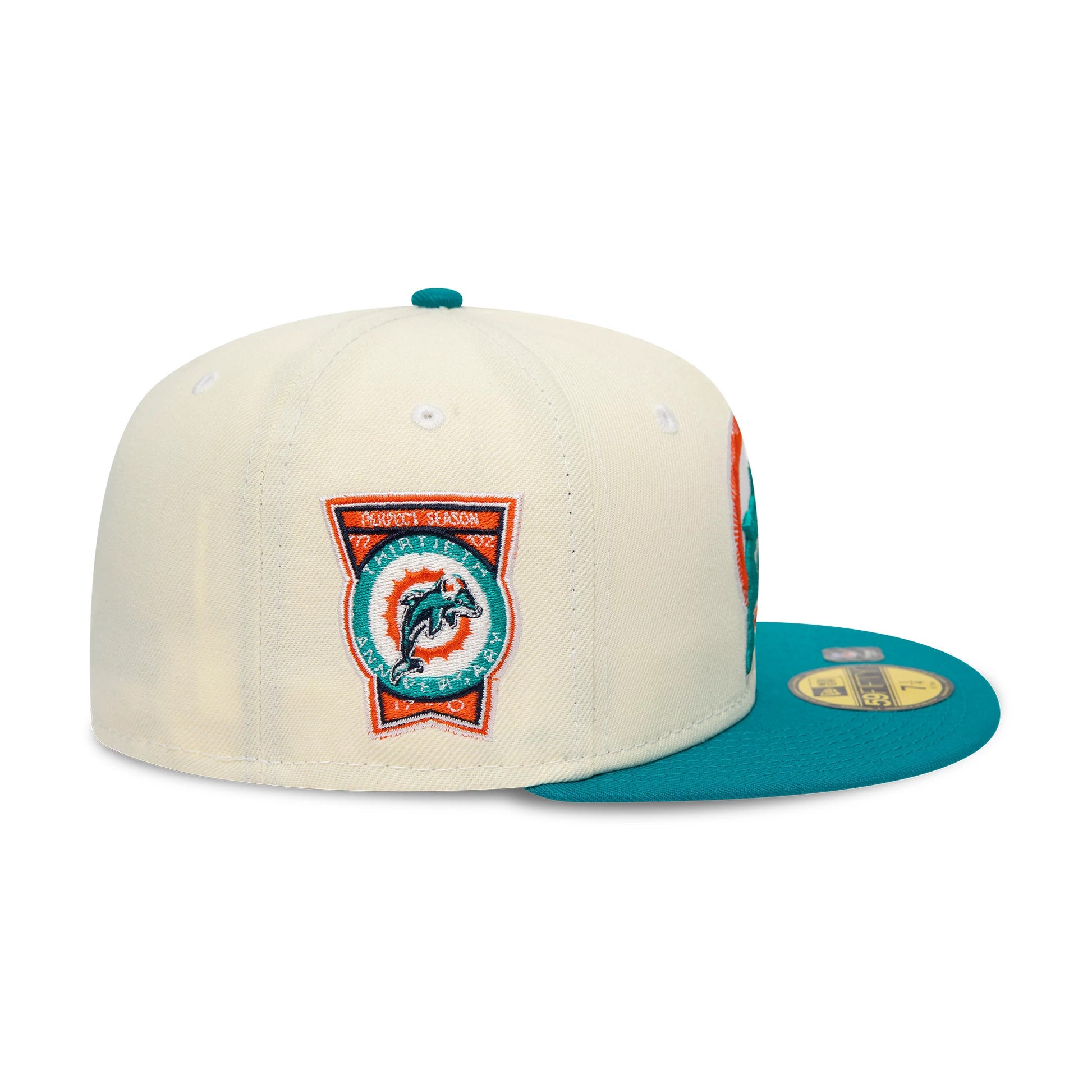 This is a Miami Dolphins City Connect White 59FIFTY Fitted Cap 7