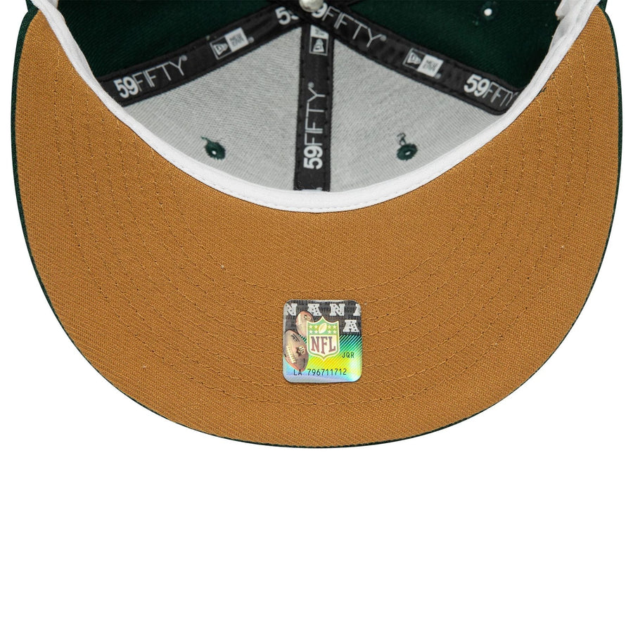 This is a New England Patriots NFL Super Bowl Dark Green 59FIFTY Fitted Cap 2