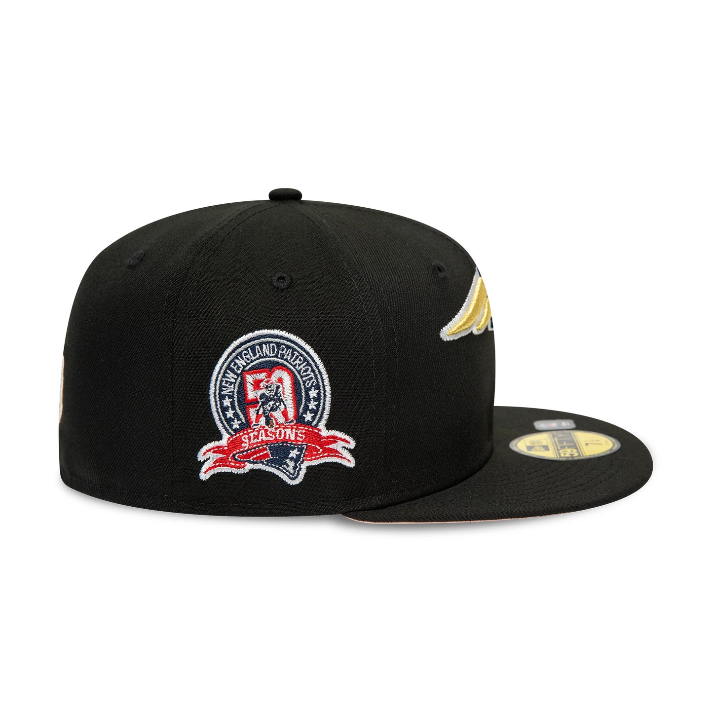 This is a New England Patriots NFL Rivals Black 59FIFTY Fitted Cap 6