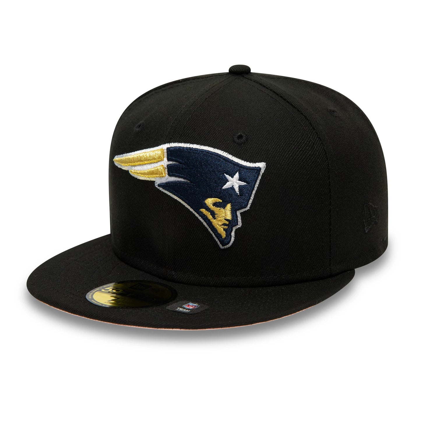 This is a New England Patriots NFL Rivals Black 59FIFTY Fitted Cap 4