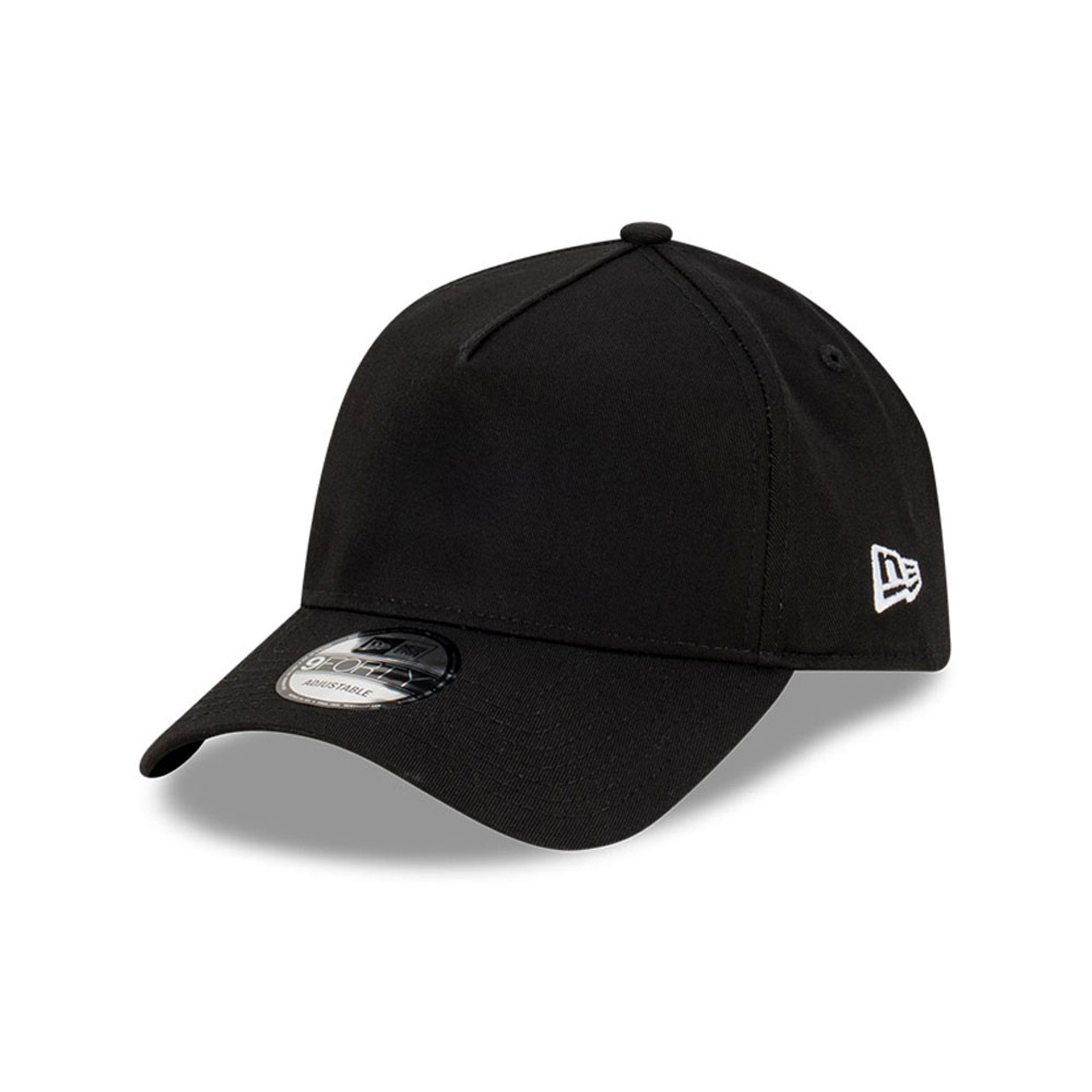Official New Era Branded Black A-Frame Trucker Cap B9719_1031 | NEC UK