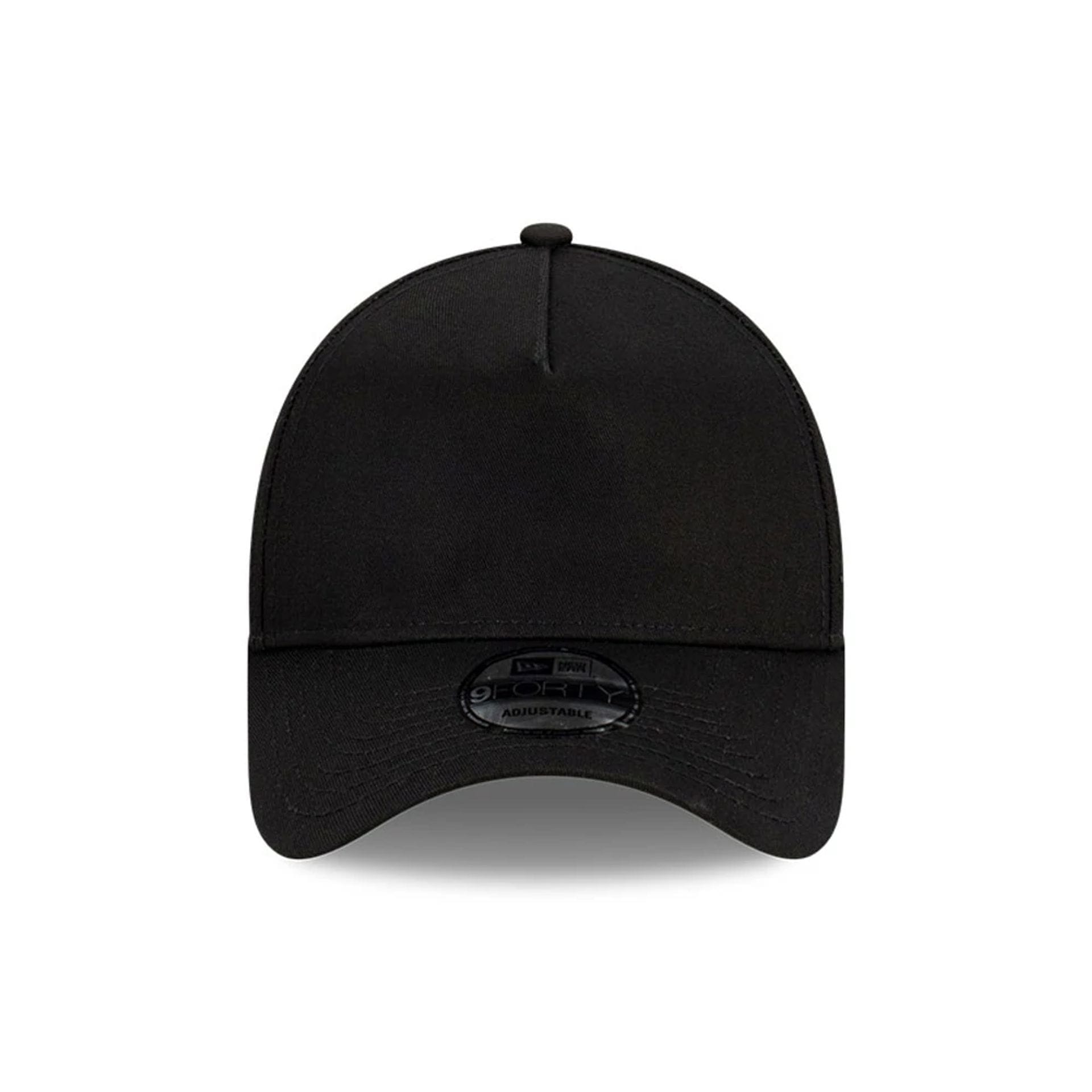 Official New Era Branded Black A-Frame Trucker Cap B9719_1031 | NEC UK