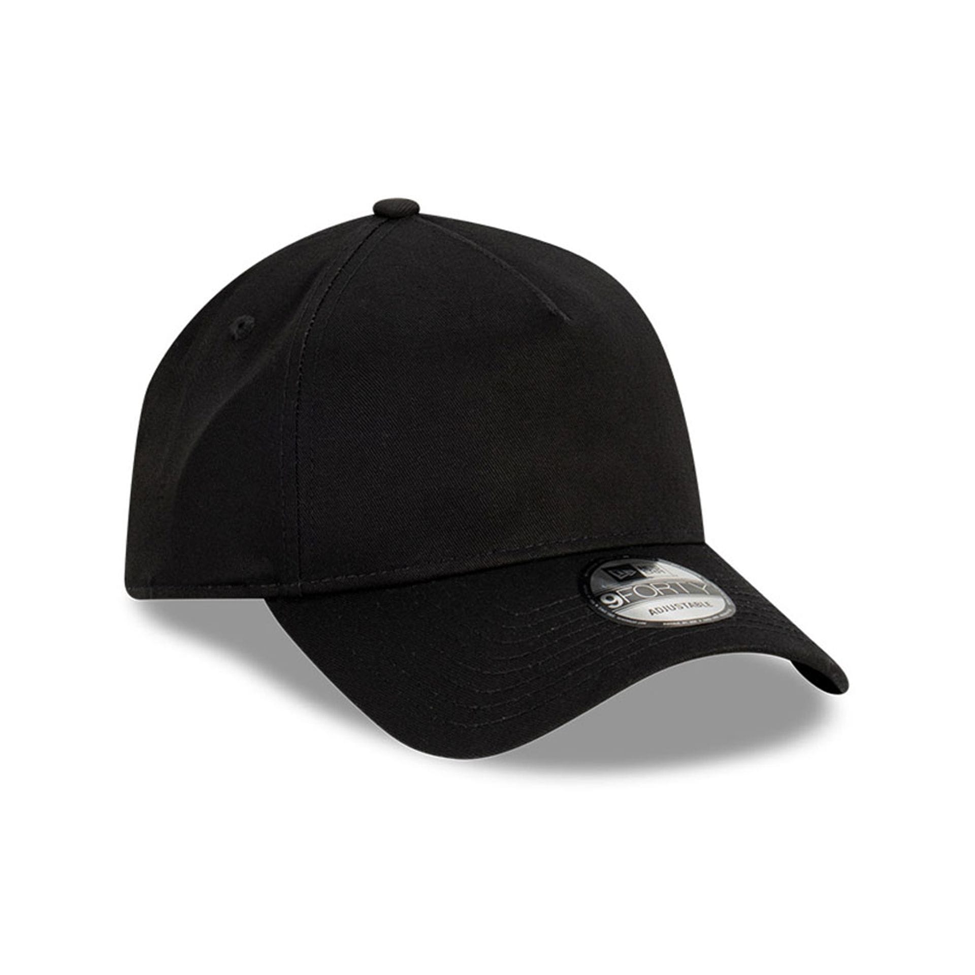 Official New Era Branded Black A-Frame Trucker Cap B9719_1031 | NEC UK