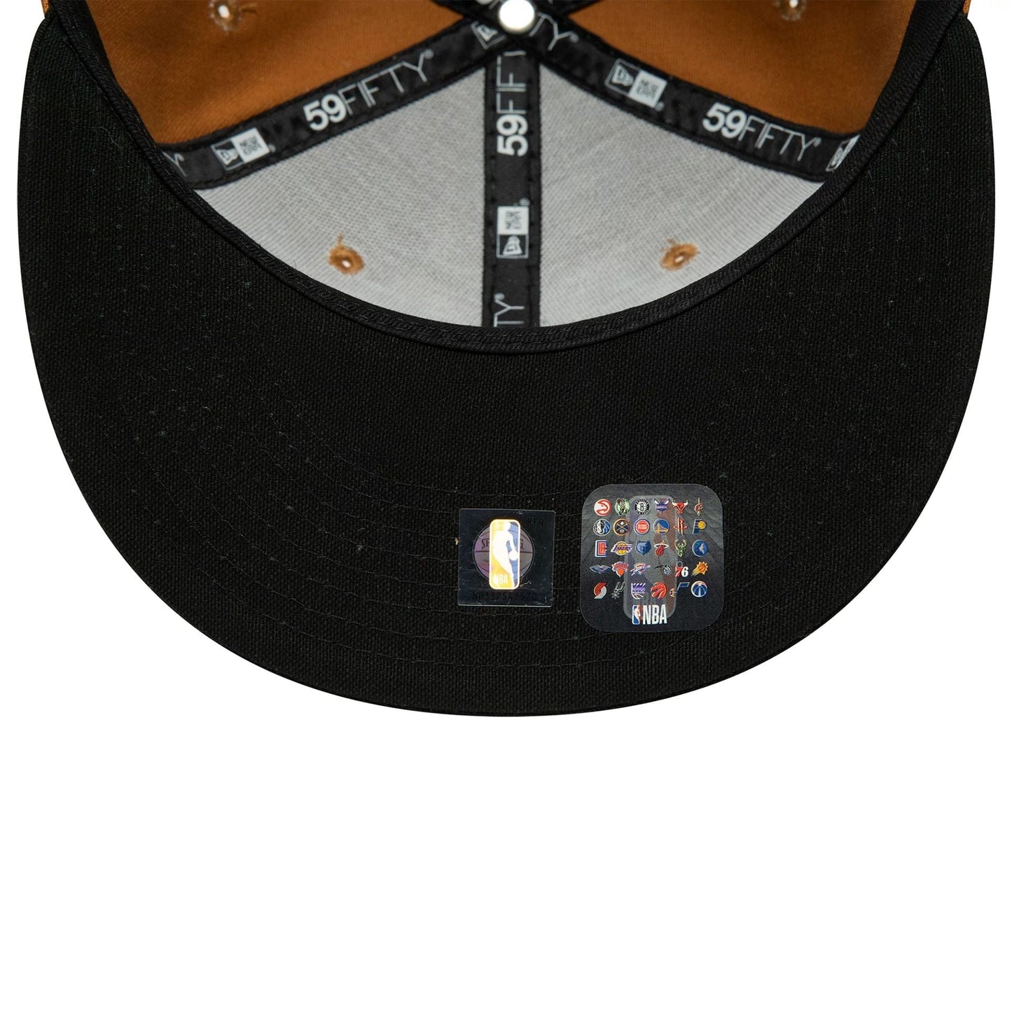 This is a Chicago Bulls Bronze Beige 59FIFTY Fitted Cap 5