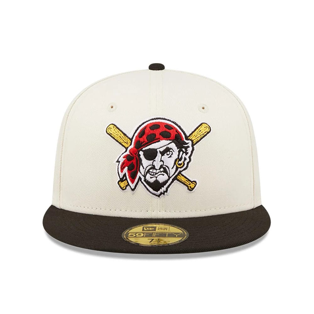 This is a Pittsburgh Pirates Chrome White 59FIFTY Fitted Cap 3