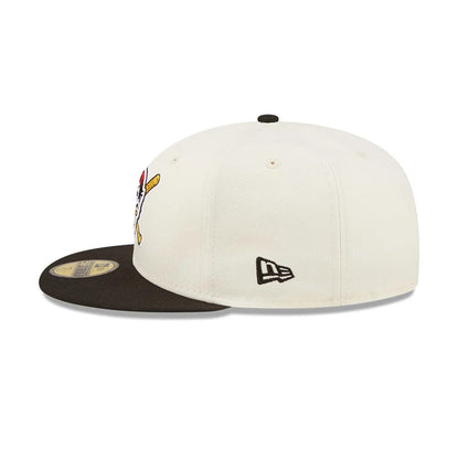 This is a Pittsburgh Pirates Chrome White 59FIFTY Fitted Cap 5