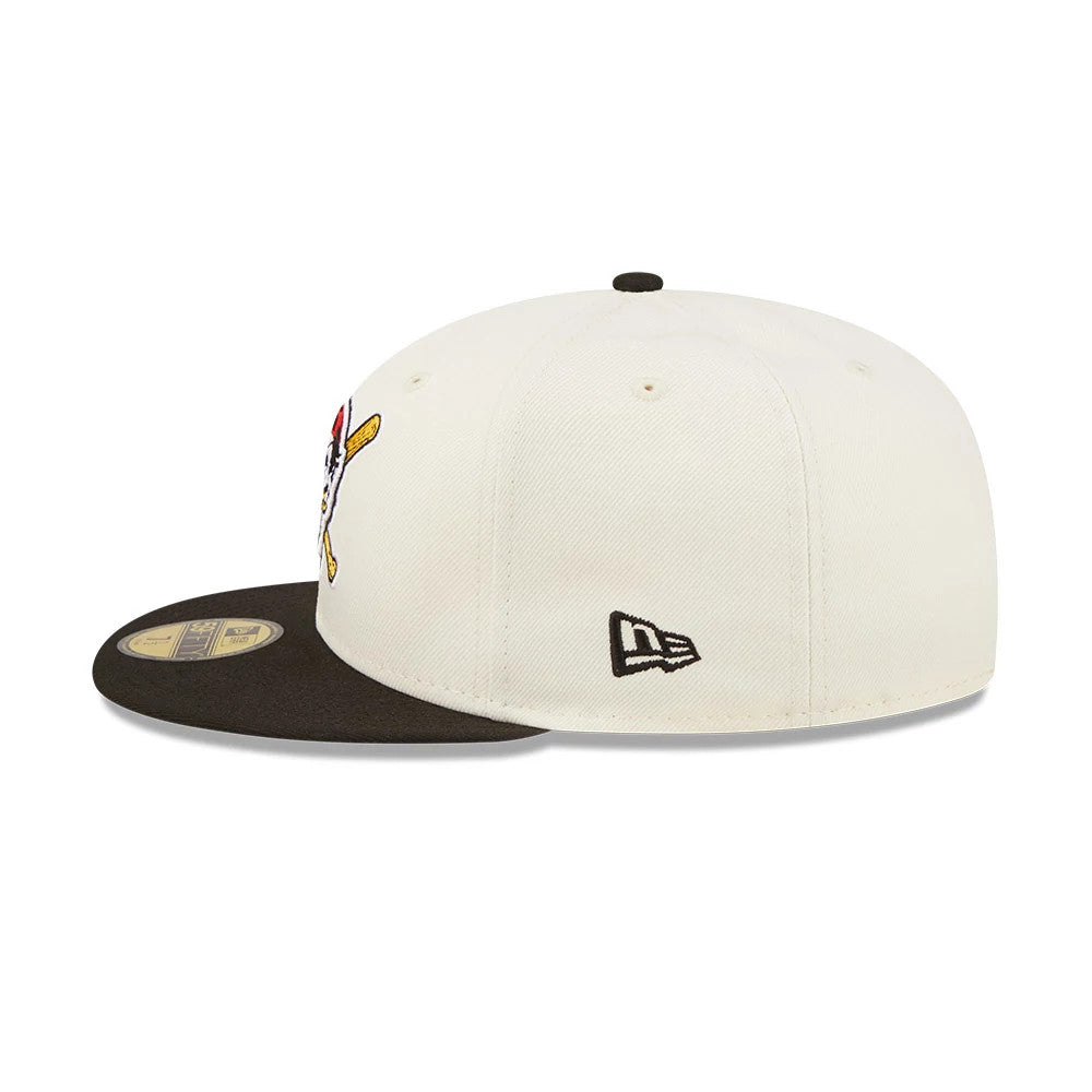 This is a Pittsburgh Pirates Chrome White 59FIFTY Fitted Cap 5