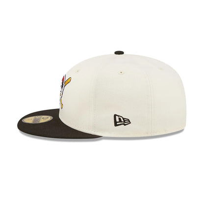 This is a Pittsburgh Pirates Chrome White 59FIFTY Fitted Cap 5