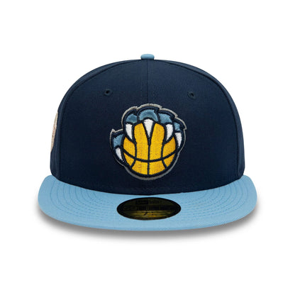 This is a Memphis Grizzlies NBA Side Patch Dark Blue 59FIFTY Fitted Cap 3