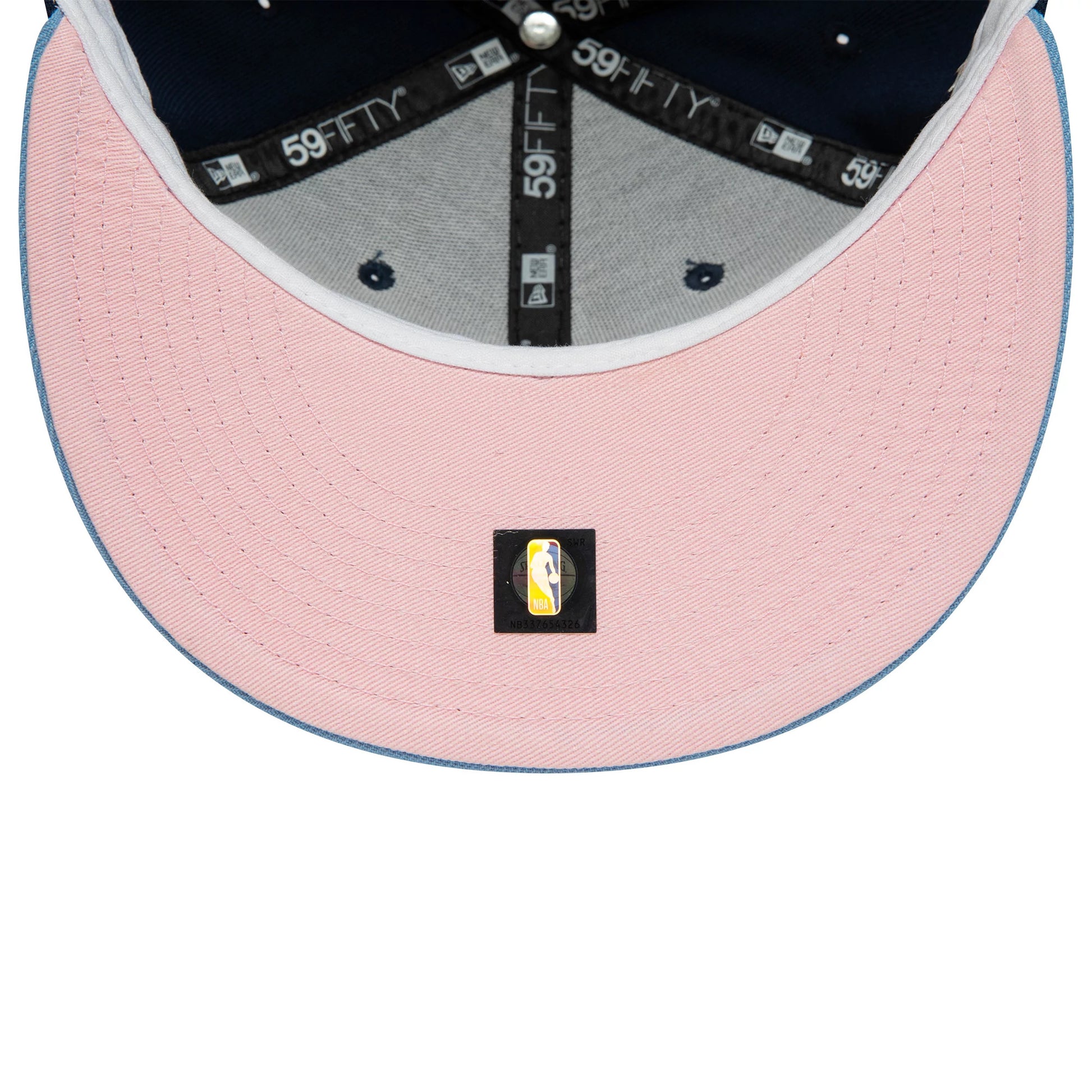 This is a Memphis Grizzlies NBA Side Patch Dark Blue 59FIFTY Fitted Cap 2