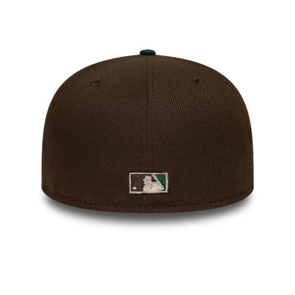 Pictured is this MLB Cooperstown Houston Astros 59FIFTY Fitted cap in dark brown. 5