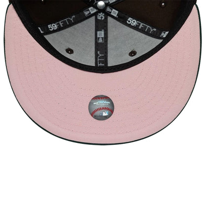 Pictured is this MLB Cooperstown Houston Astros 59FIFTY Fitted cap in dark brown. 2