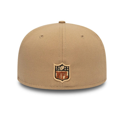 This is a Seattle Seahawks NFL Light Beige 59FIFTY Fitted Cap 5