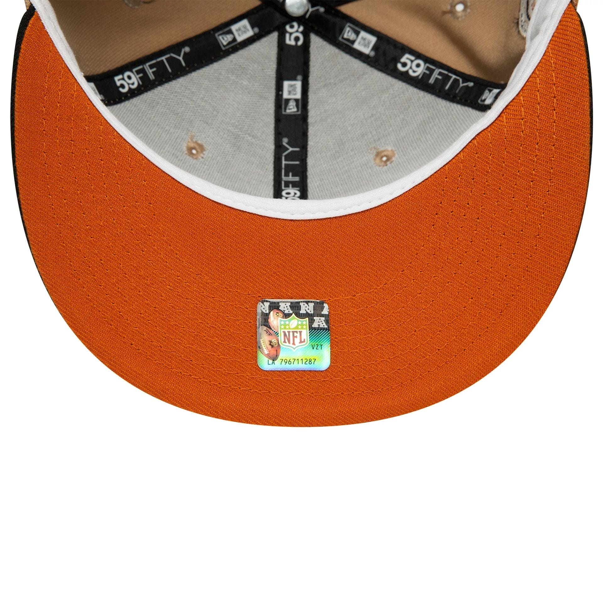 This is a Seattle Seahawks NFL Light Beige 59FIFTY Fitted Cap 2