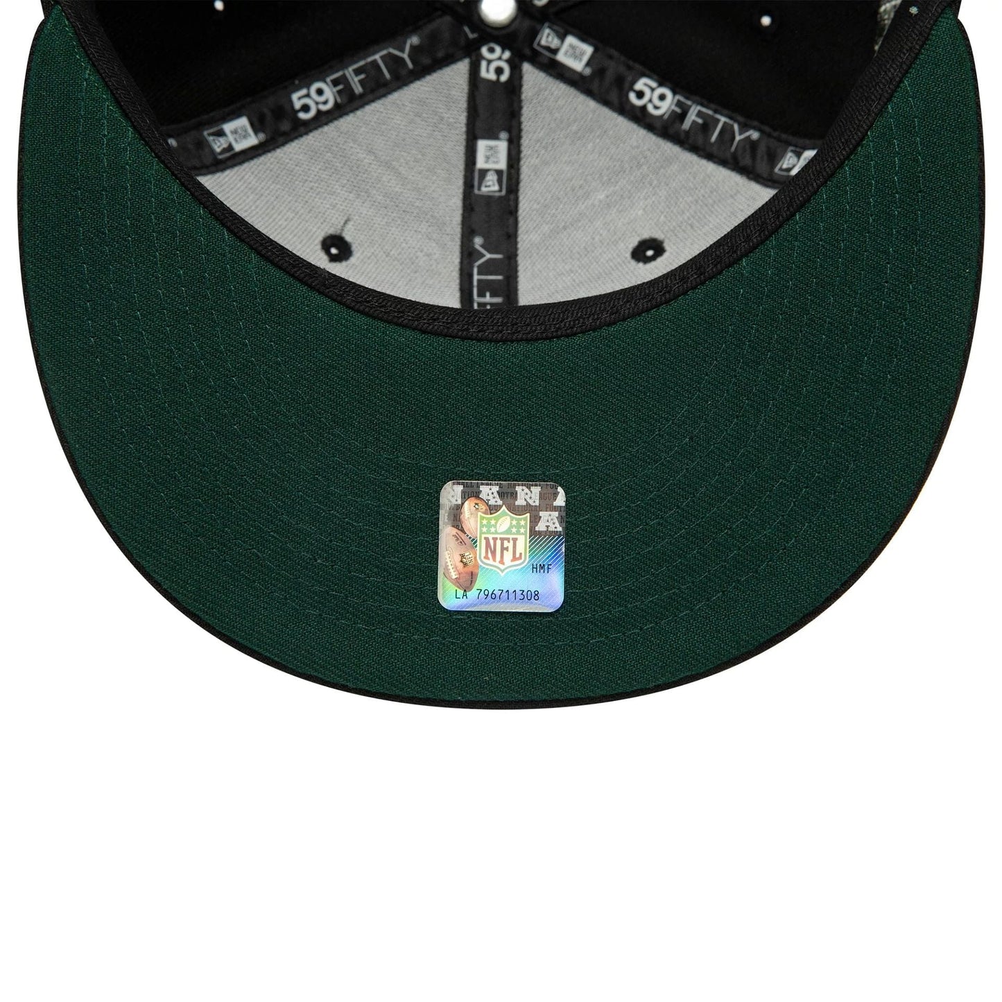 This is a Green Bay Packers NFL Rivals Black 59FIFTY Fitted Cap 2