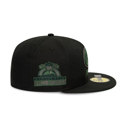 This is a Green Bay Packers NFL Rivals Black 59FIFTY Fitted Cap 6