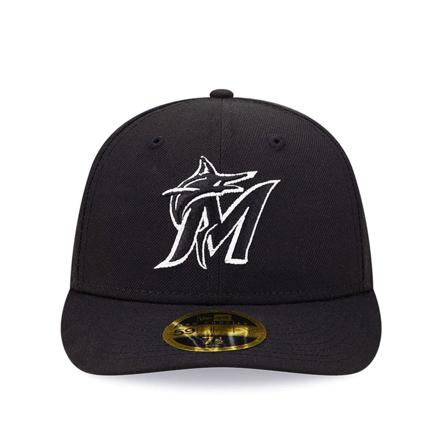 This is a Miami Marlins Black Low Profile 59FIFTY Fitted Cap 3