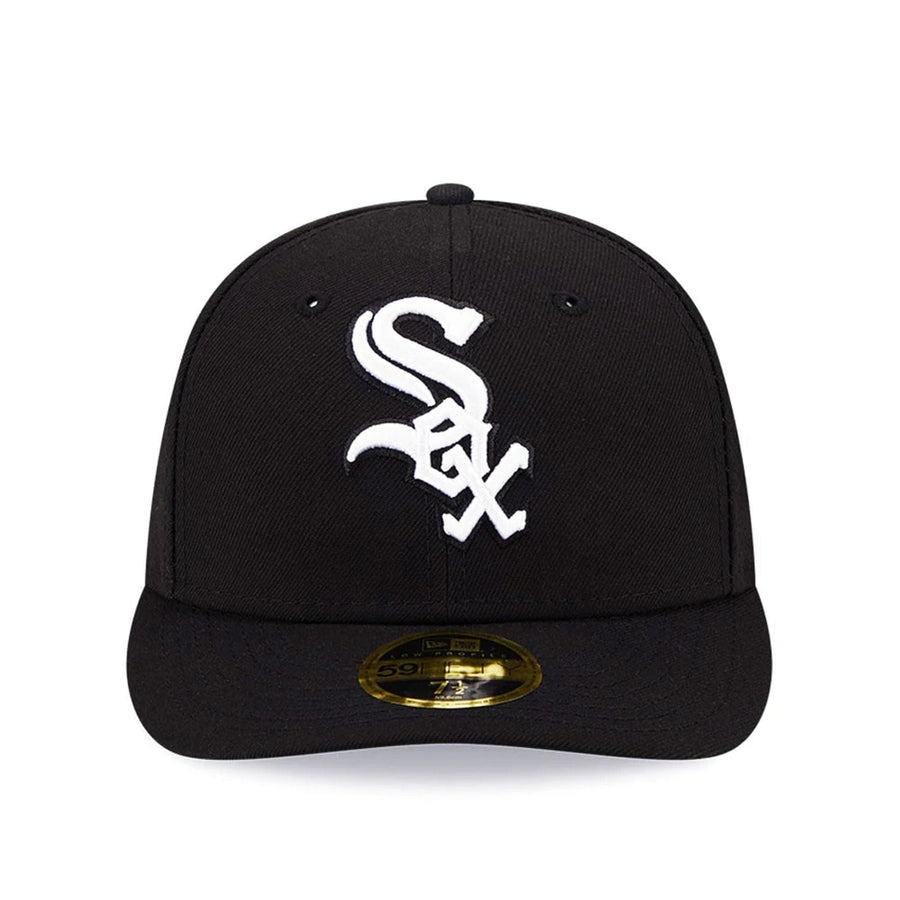 Pictured is this Chicago White Sox Black Low Profile 59FIFTY Fitted Cap 3