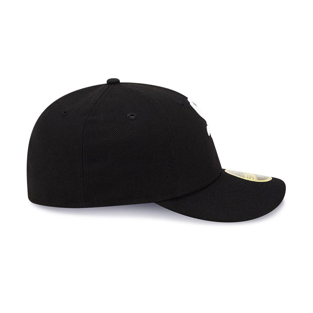 Pictured is this Chicago White Sox Black Low Profile 59FIFTY Fitted Cap 6